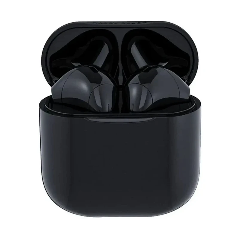 Happy Plugs Joy stylowe bezprzewodowe słuchawki douszne etui ładujące black