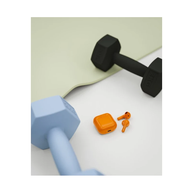 Happy Plugs Joy stylowe bezprzewodowe słuchawki douszne etui ładujące black