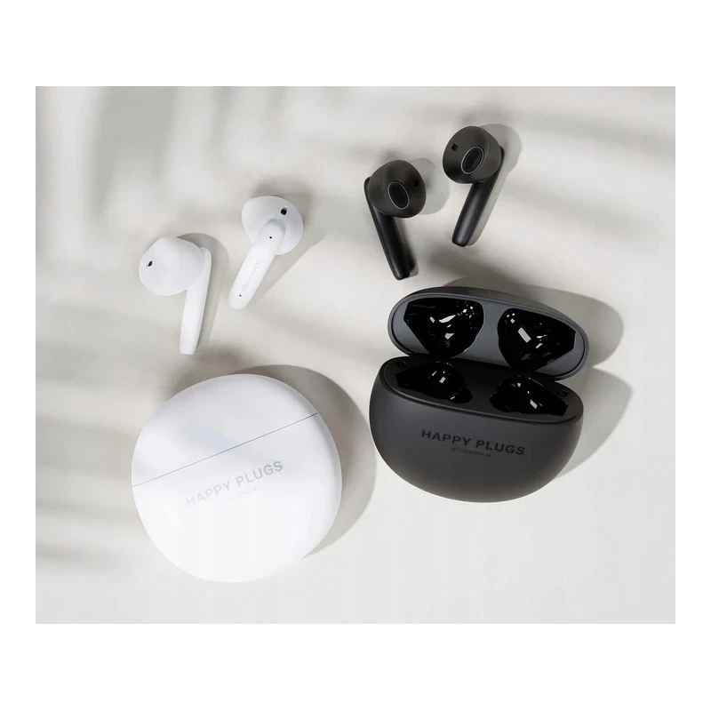 Happy Plugs Joy Lite - bezprzewodowe słuchawki douszne z ENC (white)