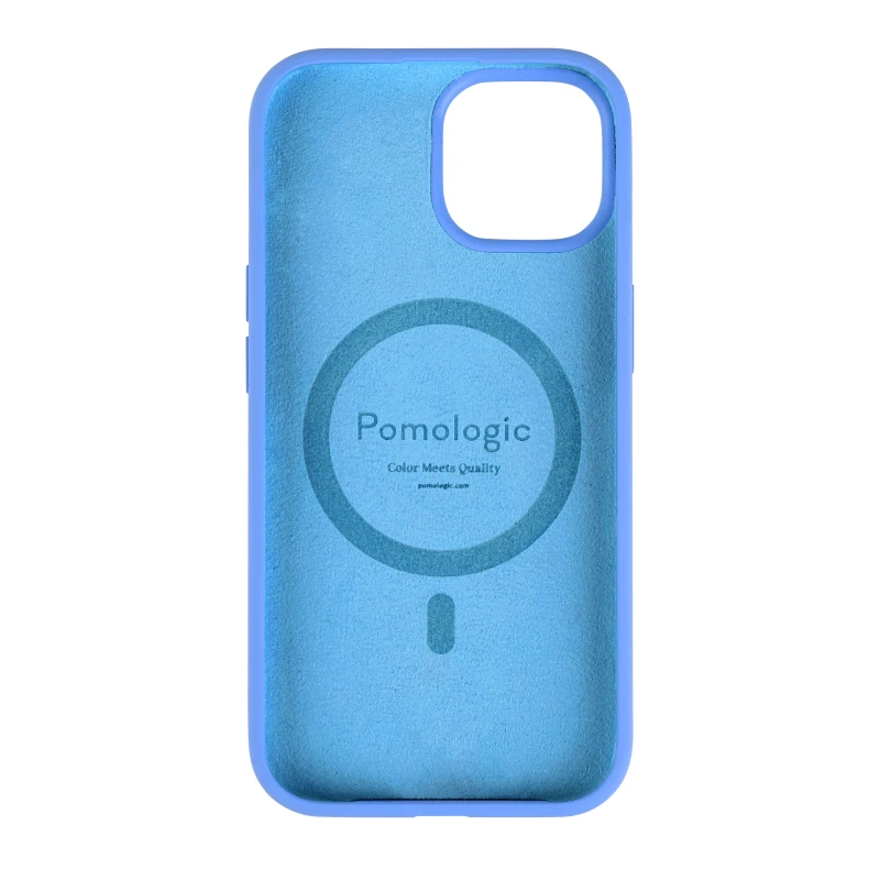 Pomologic CoverCase - silikonowa obudowa ochronna do iPhone 15 kompatybilna z MagSafe (blue)