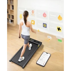 UREVO Spacewalk E3S Domowa bieżnia elektryczna pod łóżko walkingpad czarna