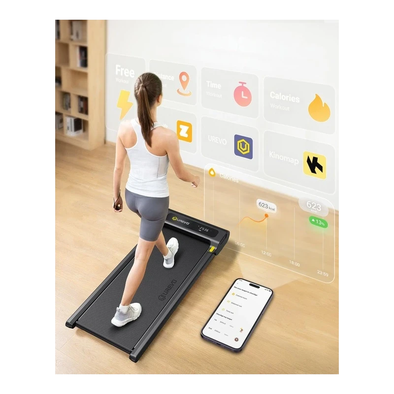 Bieżnia elektryczna UREVO Spacewalk E3S (czarna)