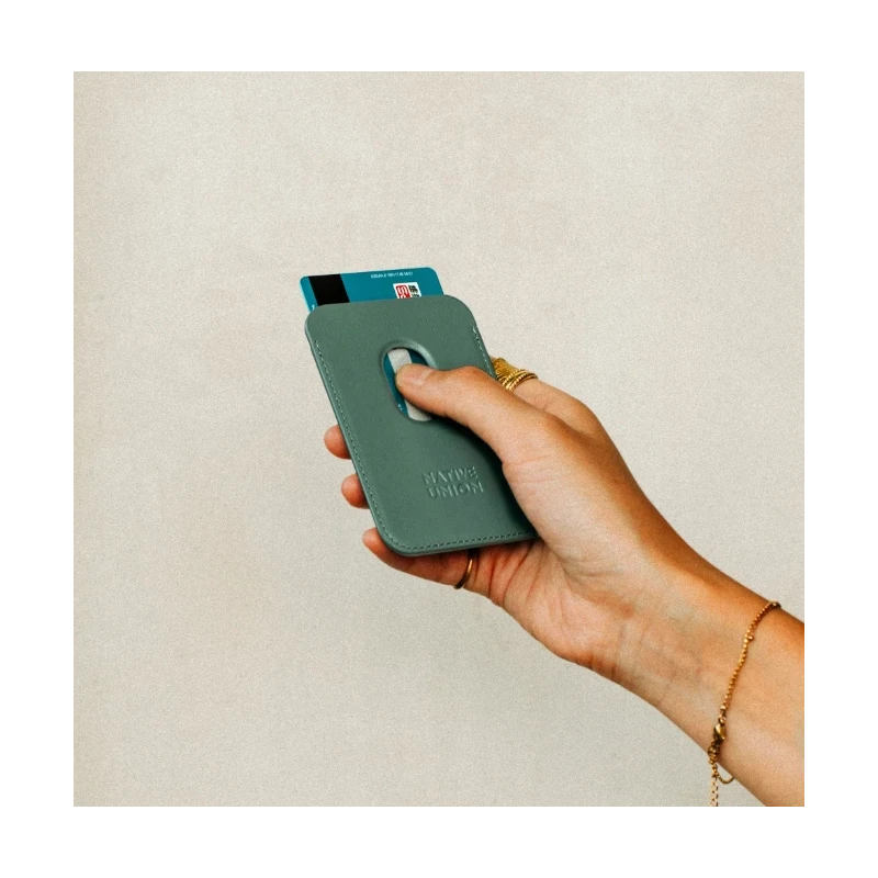 Native Union (Re)Classic Wallet - skórzany portfel kompatybilny z MagSafe (slate green)