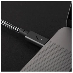 Native Union Pro przewód z zapięciem oplot kabel USB-C / USB-C 2.4m 240W (slate green)