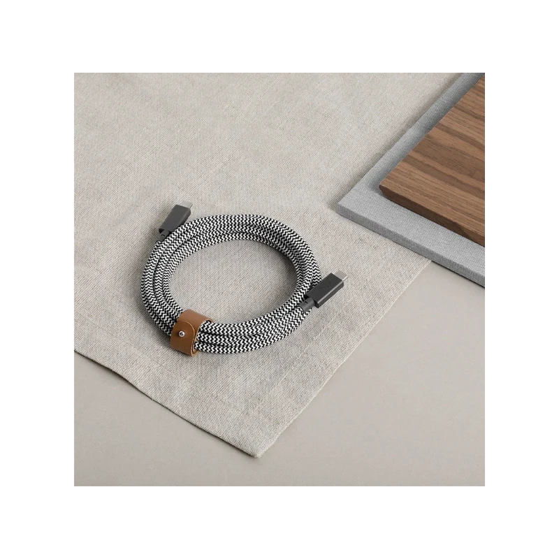 Native Union Belt Cable Pro 240W - kabel USB-C - USB-C, 2,4 m (slate green)