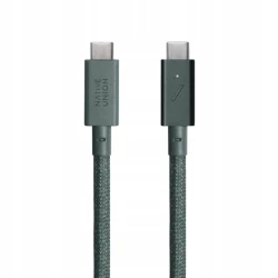Native Union Pro przewód z zapięciem oplot kabel USB-C / USB-C 2.4m 240W (slate green)