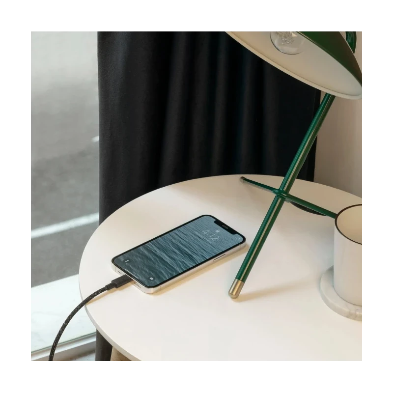 Native Union XL przewód w oplocie z zapięciem kabel USB-C - Lightning 3m (zebra)