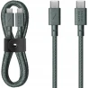 Native Union przewód w oplocie z zapięciem mocny kabel USB-C - USB-C 1,2m (slate green)