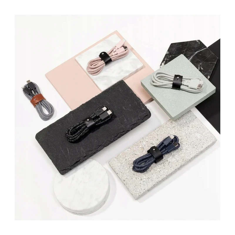 Native Union Belt Cable - kabel USB-C - USB-C, 1,2 m (slate green)