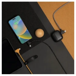 Native Union Duo podwójny przewód w oplocie kabel USB-C-Lighting/USB-C 1,5m (kraft)