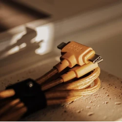 Native Union Duo podwójny przewód w oplocie kabel USB-C-Lighting/USB-C 1,5m (kraft)