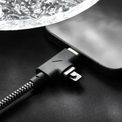 Native Union Duo kabel przewód w oplocie USB-C - USB-C/lightning, 2,4m 240W (cosmos)