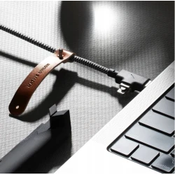 Native Union Duo kabel przewód w oplocie USB-C - USB-C/lightning, 2,4m 240W (zebra)