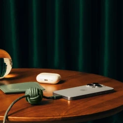Native Union Anchor 240W mocny przewód kabel w oplocie USB-C - USB-C 3m (slate green)