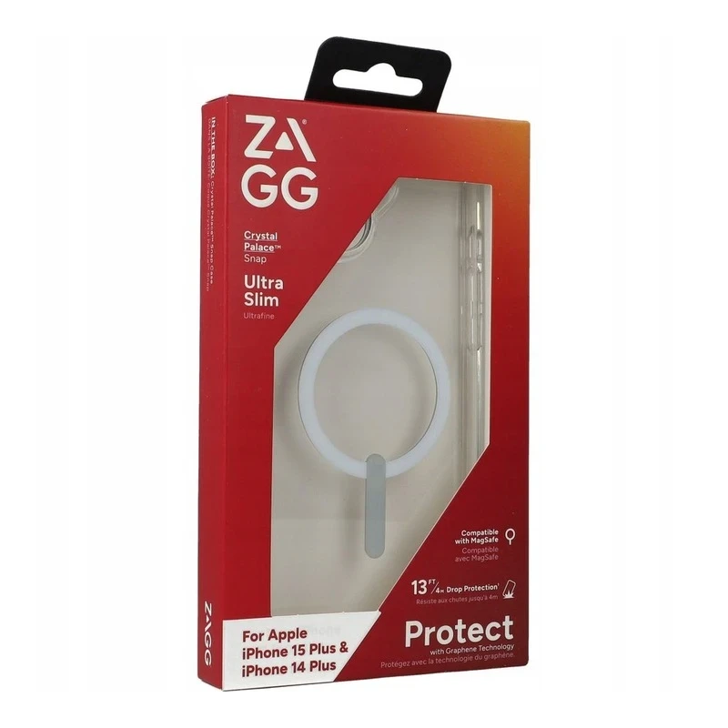 ZAGG Crystal Palace Snap obudowa ochronna iPhone 14/15 Plus z MagSafe clear