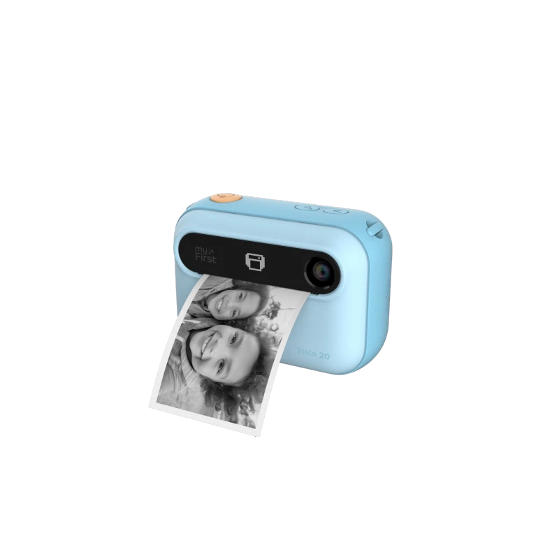 myFirst Camera Insta 20 - aparat natychmiastowy dla dzieci z drukarką i możliwością drukowania etykiet, ekranem 3" Full HD IPS i