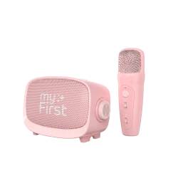 myFirst Voice 2 - zestaw do karaoke dla dzieci - mikrofon i głośnik bezprzewodowy z efektami modyfikacji dźwięku (pink)