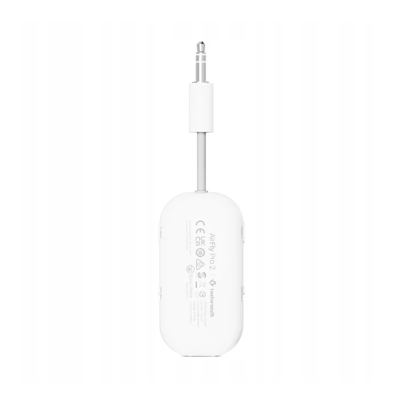 Twelve South AirFly Pro 2 - adapter Bluetooth do wejścia 3,5mm jack kompatybilny z AirPods i innymi słuchawkami Bluetooth, do 2