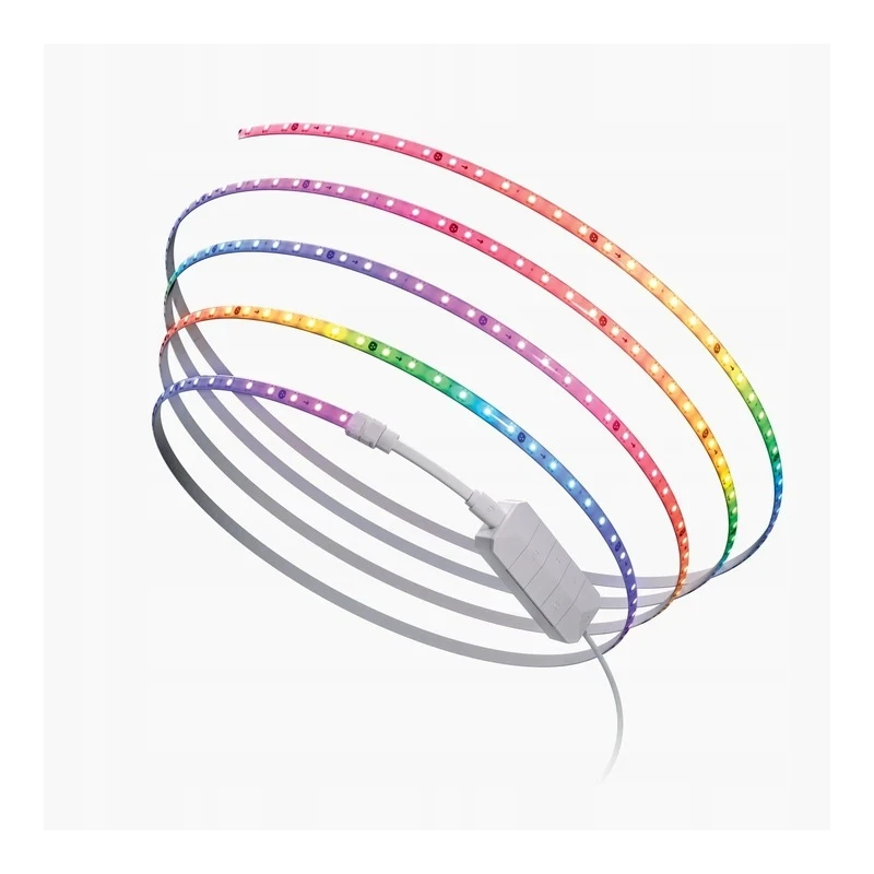 Nanoleaf Essentials Smart Multicolour HD Lightstrip Starter Kit - taśma ledowa 5m, 550 Lm 18W 2700K-6500K, kontroler w zestawie 