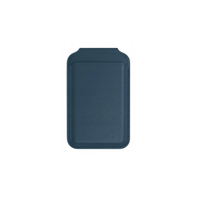 Satechi Vegan-Leather Wallet Stand portfel, podstawka iPhone skóra MagSafe (blue)
