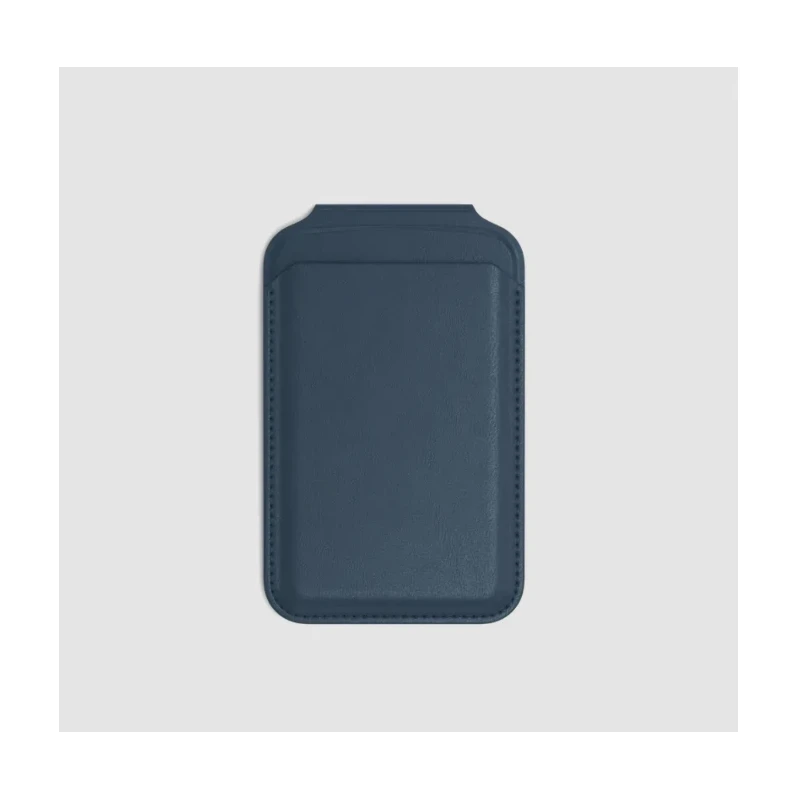Satechi Vegan-Leather Wallet Stand portfel, podstawka iPhone skóra MagSafe (blue)
