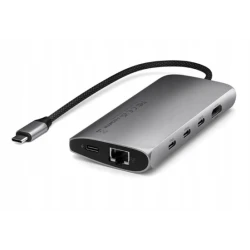 Satechi USB-C Multiport Adapter 8K USB-C, HDMI, 3x USB 3.2 Gen2 10Gbps, SD