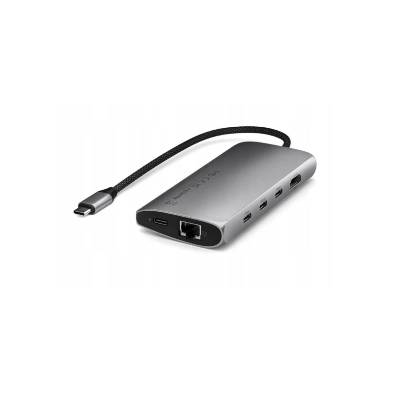 Satechi USB-C Multiport Adapter 8K - adapter USB-C (USB-C, HDMI, 3x USB 3.2 Gen 2 10Gbps, 1x USB 3.2 Gen 1 5Gbps, czytnik kart S