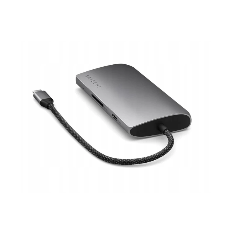 Satechi USB-C Multiport Adapter 8K - adapter USB-C (USB-C, HDMI, 3x USB 3.2 Gen 2 10Gbps, 1x USB 3.2 Gen 1 5Gbps, czytnik kart S