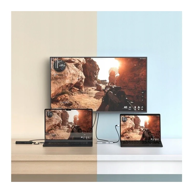 Satechi USB-C Multiport Adapter 8K - adapter USB-C (USB-C, HDMI, 3x USB 3.2 Gen 2 10Gbps, 1x USB 3.2 Gen 1 5Gbps, czytnik kart S