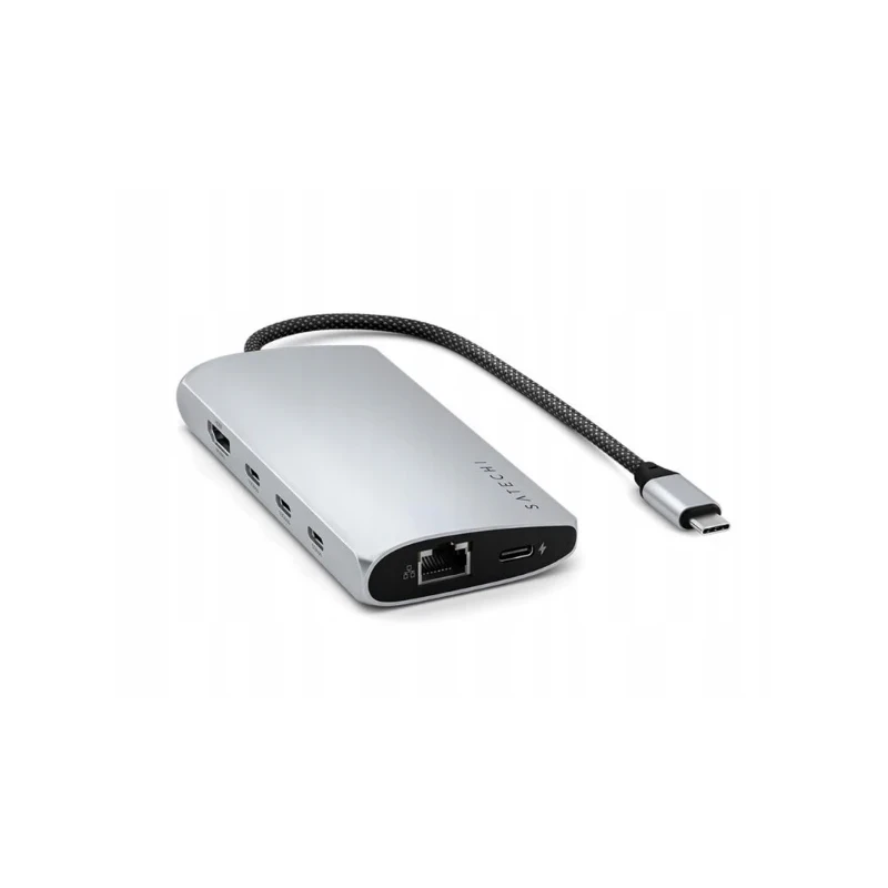 Satechi USB-C Multiport Adapter 8K - adapter USB-C (USB-C, HDMI, 3x USB 3.2 Gen 2 10Gbps, 1x USB 3.2 Gen 1 5Gbps, czytnik kart S