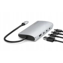 Satechi USB-C Multiport Adapter 8K USB-C, HDMI, 3x USB 3.2 Gen2 10Gbps, SD