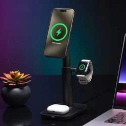 Mophie Extendable 3w1 regulowana stojąca ładowarka bezprzewodowa MagSafe
