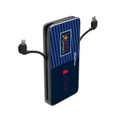 Mophie Powerstation Plus 10K Redbull Racing MV1 - powerbank 10000mAh, zintegrowany kabel USB-C oraz lightning (1x port USB-C)