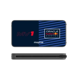 Mophie Powerstation Plus 10K Redbull Racing MV1 - powerbank 10000mAh, zintegrowany kabel USB-C oraz lightning (1x port USB-C)