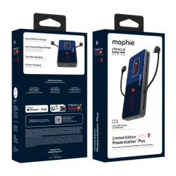 Mophie Powerstation Plus 10K Redbull Racing MV1 - powerbank 10000mAh, zintegrowany kabel USB-C oraz lightning (1x port USB-C)