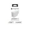 Mophie Gan Charger - ładowarka sieciowa 45W (2x USB-C) (white)