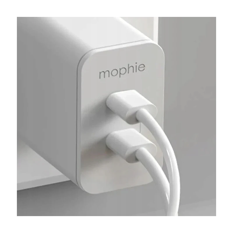 Mophie Gan Charger - ładowarka sieciowa 45W (2x USB-C) (white)