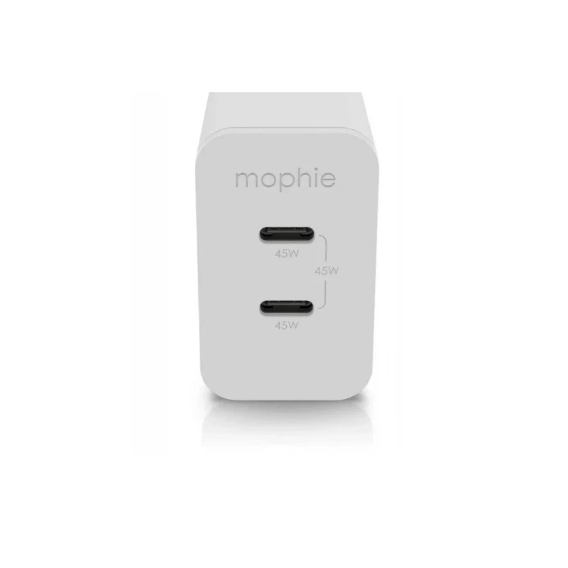 Mophie Gan Charger - ładowarka sieciowa 45W (2x USB-C) (white)