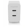 Mophie Gan Charger - ładowarka sieciowa 45W (2x USB-C) (white)