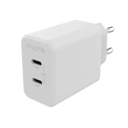 Mophie Gan Charger - ładowarka sieciowa 45W (2x USB-C) (white)