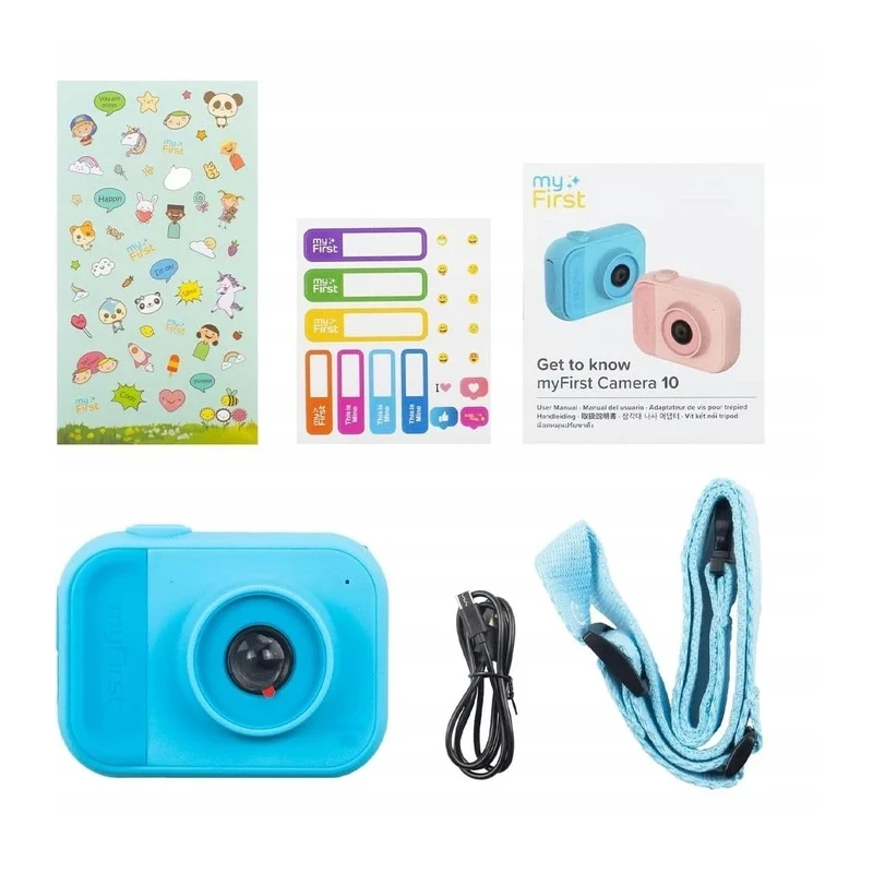 myFirst Camera 10 - aparat cyfrowy dla dzieci, z ekranem 2" IPS, rozdzielczość 5MP (blue)