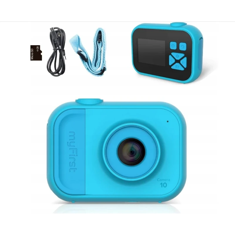 myFirst Camera 10 - aparat cyfrowy dla dzieci, z ekranem 2" IPS, rozdzielczość 5MP (blue)
