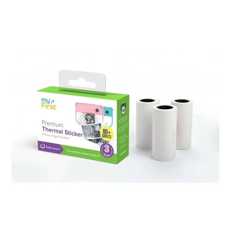 myFirst Camera Insta Thermal Sticker- naklejki termiczne, wkłady do Insta2/Wi/20 (3 rolki x 3m)
