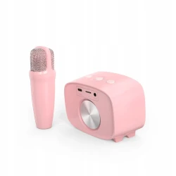 myFirst Voice 2w1 karaoke dla dzieci mikrofon głośnik bezprzewodowy BT 5W (pink)