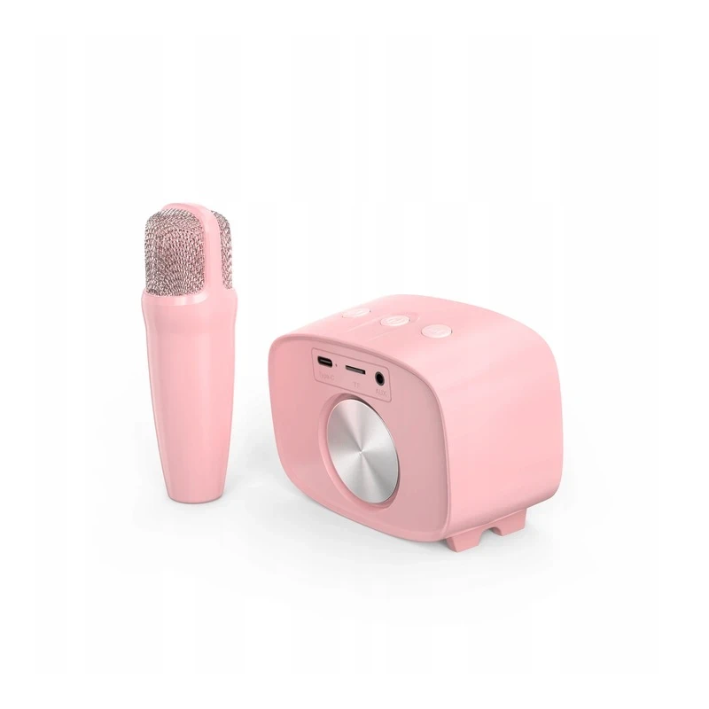 myFirst Voice 2 - zestaw do karaoke dla dzieci - mikrofon i głośnik bezprzewodowy z efektami modyfikacji dźwięku (pink)