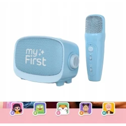 myFirst Voice 2w1 karaoke dla dzieci mikrofon głośnik bezprzewodowy BT 5W (blue)