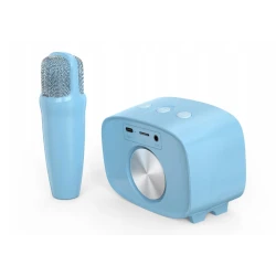 myFirst Voice 2w1 karaoke dla dzieci mikrofon głośnik bezprzewodowy BT 5W (blue)
