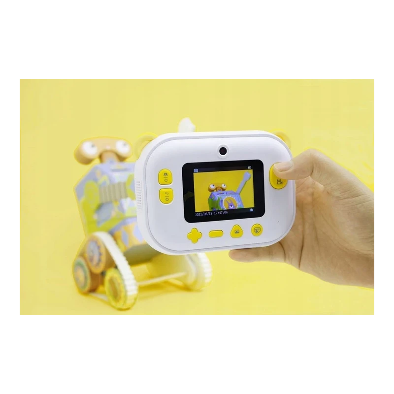 myFirst Camera Insta Wi - aparat natychmiastowy dla dzieci z drukarką i możliwością drukowania etykiet, ekranem 2.4" IPS, z podw
