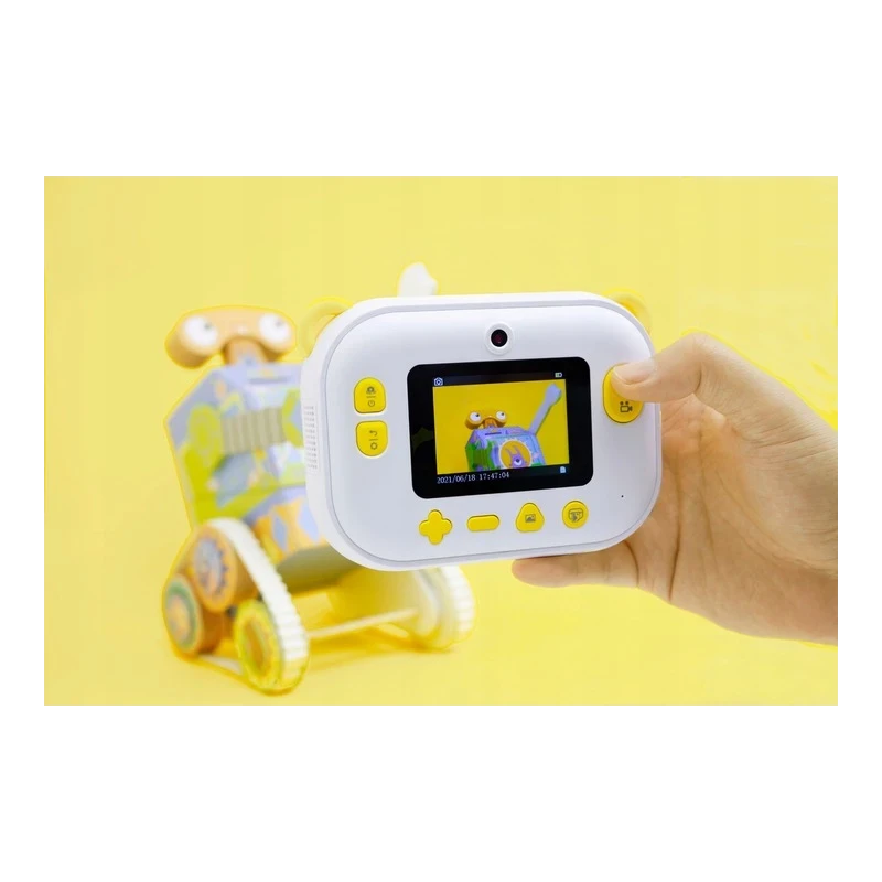 myFirst Camera Insta Wi - aparat natychmiastowy dla dzieci z drukarką i możliwością drukowania etykiet, ekranem 2.4" IPS, z podw
