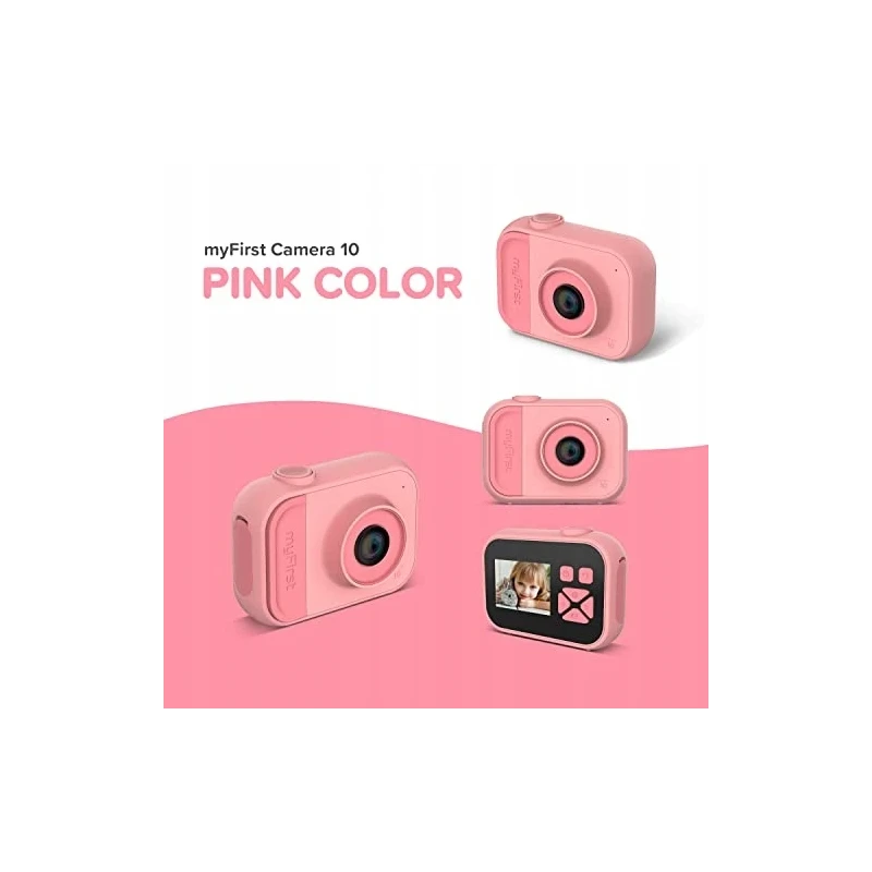 myFirst Camera 10 - aparat cyfrowy dla dzieci, z ekranem 2" IPS, rozdzielczość 5MP (pink)